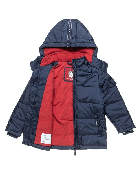 Jacket with detachable hood and fleece lining (12 μηνών-5 ετών)