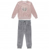 Tracksuit top with double sequin and pants (6-14 years)