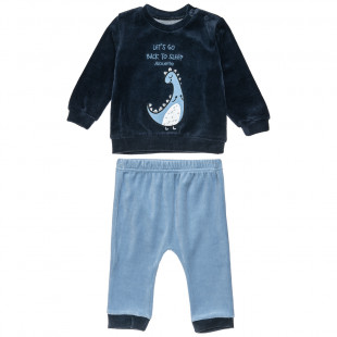 Set top with embroidery and pants (3-18 months)