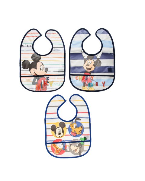 Bib set 3-pieces with pocket Disney Mickey Mouse