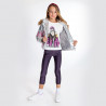 Long sleeve top "Fashion icon" with glitter detail (6-16 years)
