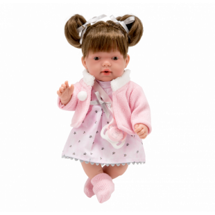 Toy doll with pink dress and sound (3+ years)