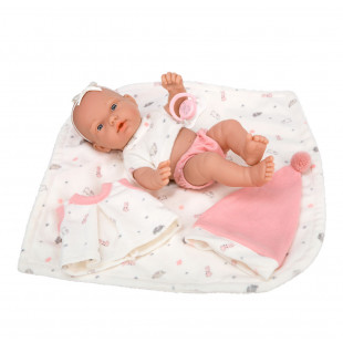 Toy baby doll with blanket (3+ years)