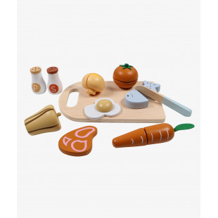 Παιχνίδι Tryco ξύλινο σετ κοπής με τρόφιμα (10+ μηνών)