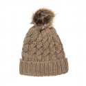 Beanie with thick knitting and pom pon one size (8-16 years)
