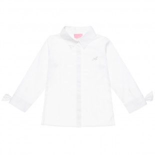 Shirt with bows and strass details (6-14 years)