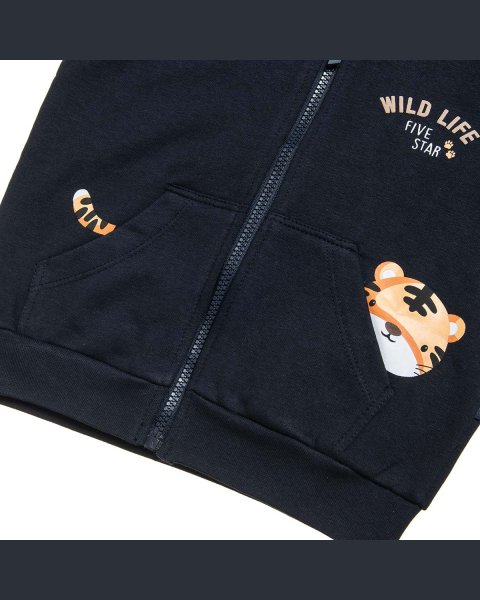 Tracksuit cotton fleece blend Five Star with embossed details (12 months-5 years)