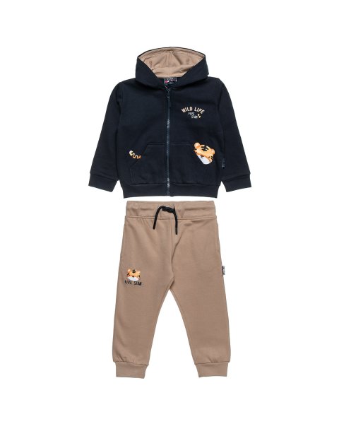 Tracksuit cotton fleece blend Five Star with embossed details (12 months-5 years)