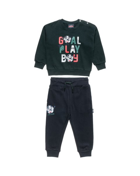 Tracksuit cotton fleece blend Five Star with embossed design (12 months-5 years)