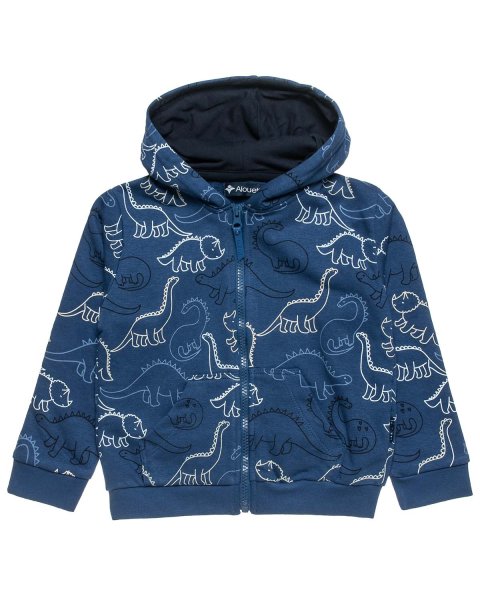 Zip hoodie lightweight cotton fleece blend (12 months-5 years)