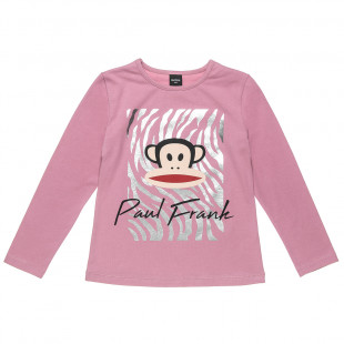 Μπλούζα Paul Frank με γυαλιστερό εφέ στο τύπωμα (6-12 ετών)