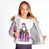 Long sleeve top "Fashion icon" with glitter detail (6-16 years)