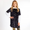Dress velour with all over star (6-14 years)