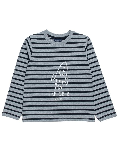 Long sleeve top with embossed design (12 months-5 years)