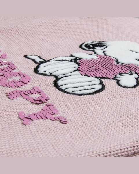 Πουλόβερ Snoopy με διπλές παγιέτες (12 μηνών-8 ετών)