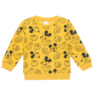 Long sleeve top Disney Mickey Mouse with pattern (12 months-3 years)