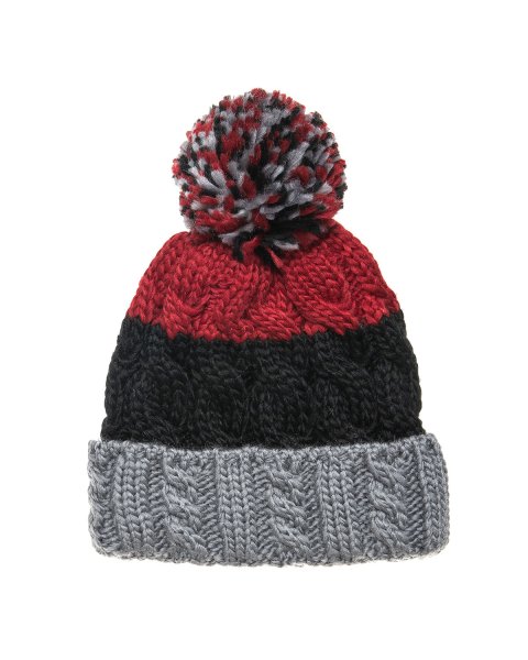 Beanie with thick knitting and pom pon one size (8-16 years)