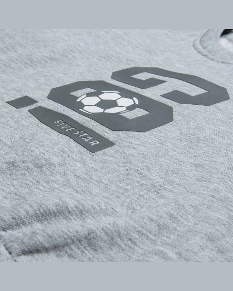 Long sleeve top cotton fleece blend with embossed design (12 months-5 years)
