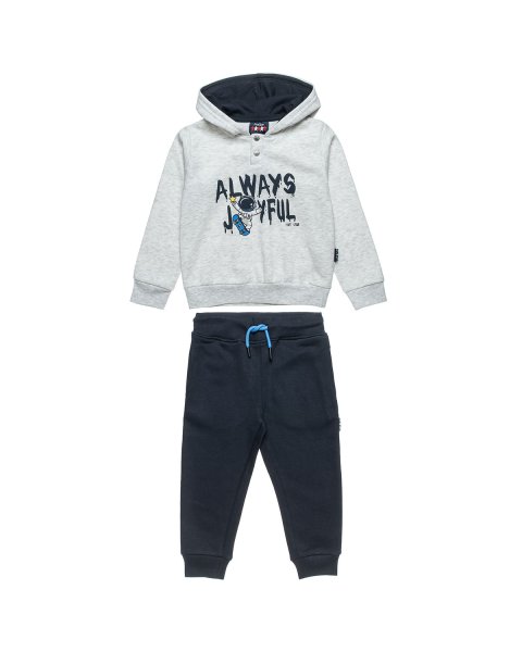 Tracksuit cotton fleece blend Five Star with embossed design (12 months-5 years)