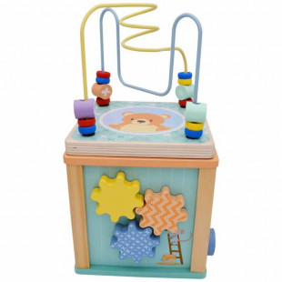 Toy Studio Circus from natural wood - Activity cube (18+ months)