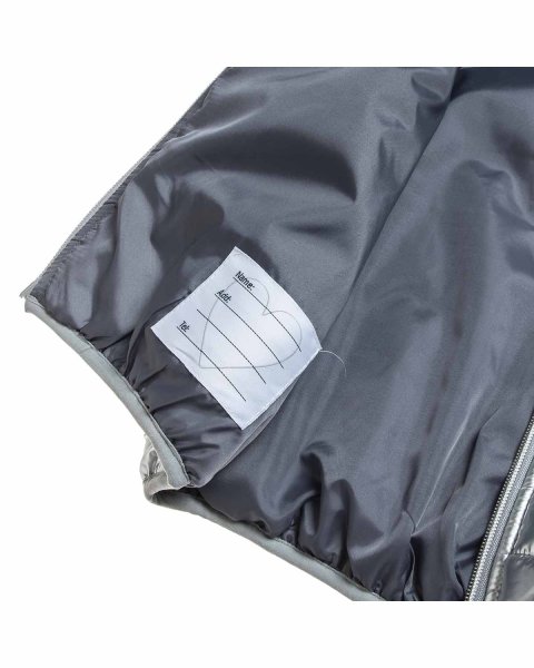 Jacket slightly puffy quilting silver matt (6-16 years)