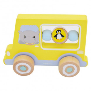 Toy Studio Circus from natural wood - Activity car with hippo design (12+ months)