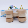 Toy Studio Circus from natural wood - Roalling Bead Coaster elephant (12+ months)