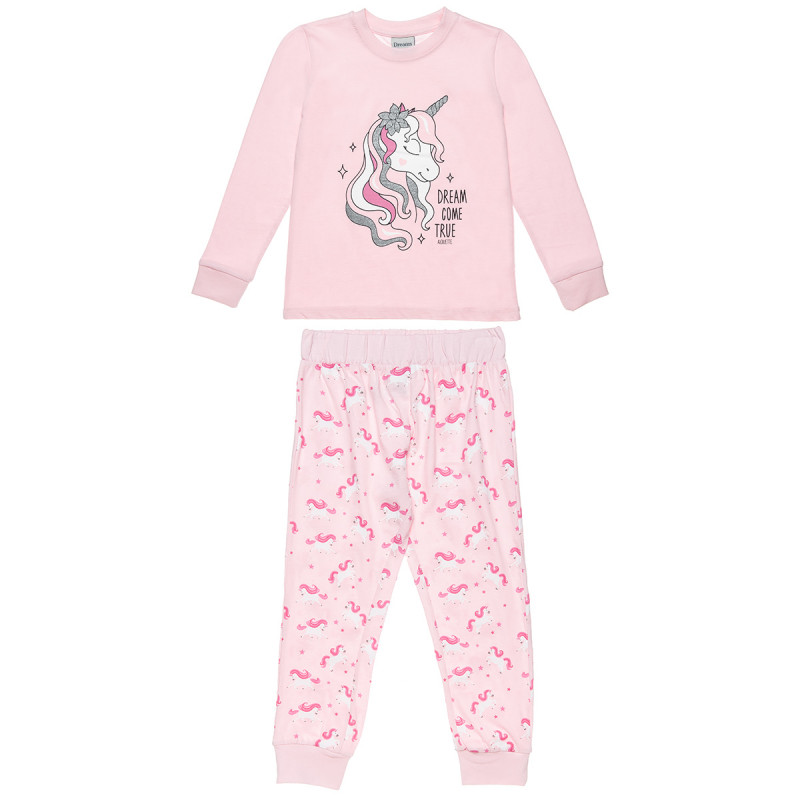 Pyjamas with unicorn pattern (12 months-5 years)