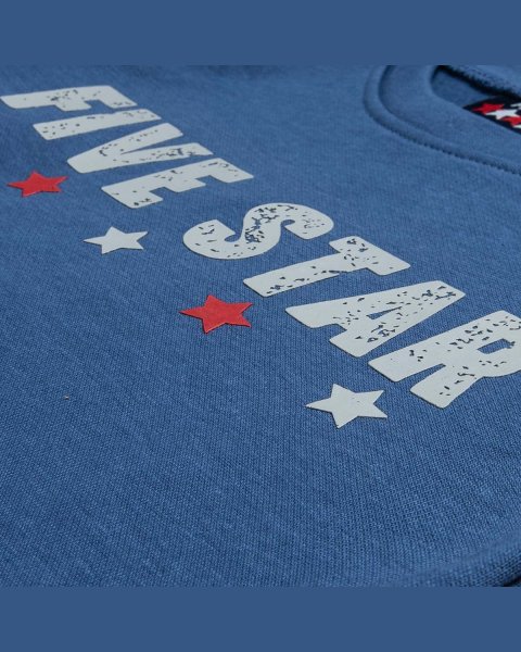 Tracksuit cotton fleece blend Five Star with embossed print (12 months-5 years)