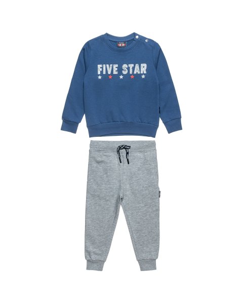 Σετ φόρμας φούτερ Five Star με ανάγλυφο τύπωμα (12 μηνών-5 ετών)