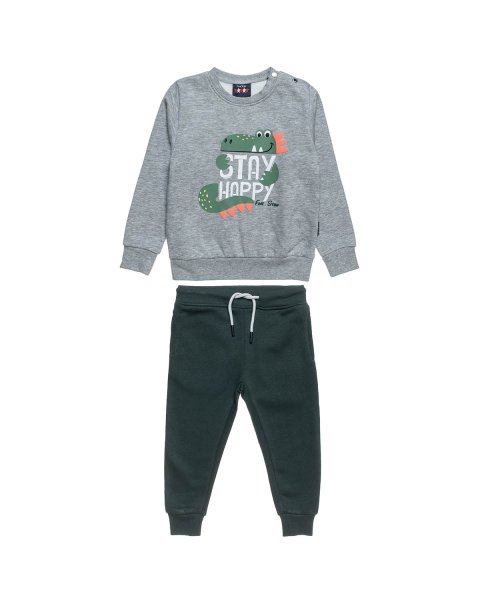 Tracksuit cotton fleece blend Five Star with embossed design (12 months-5 years)