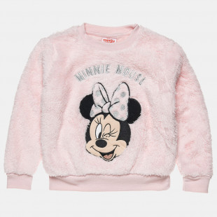 Μπλούζα Disney Minnie Mouse απο συνθετική γούνα με κέντημα (18 μηνών-8 ετών)