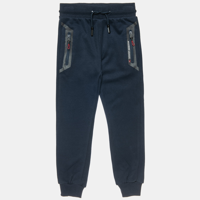 Joggers with cotton fleece blend and zipped pockets (4-16 years)