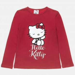 Μπλούζα Hello Kitty με glitter λεπτομέρειες (3-8 ετών)