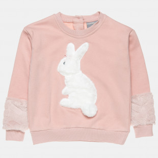 Long sleeve top with faux fur details (2-5 years)