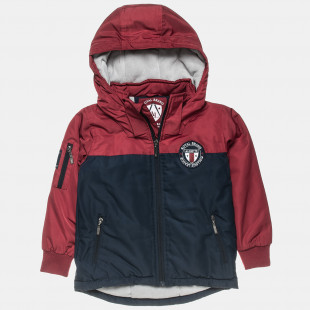 Jacket with removable hood and cotton fleece blend (6-14 years)