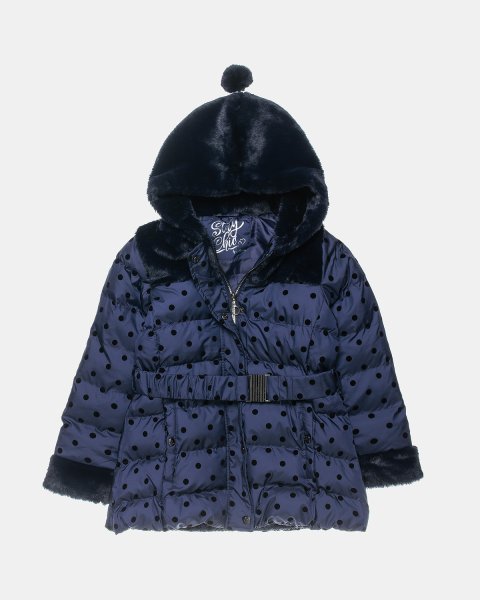 Jacket with faux fur hood (12 months-5 years)