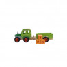 Toy Jumini from natural wood tractor with trailer (2+ years)