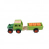 Toy Jumini from natural wood tractor with trailer (2+ years)
