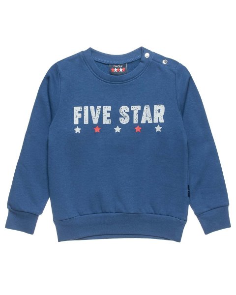 Tracksuit cotton fleece blend Five Star with embossed print (12 months-5 years)