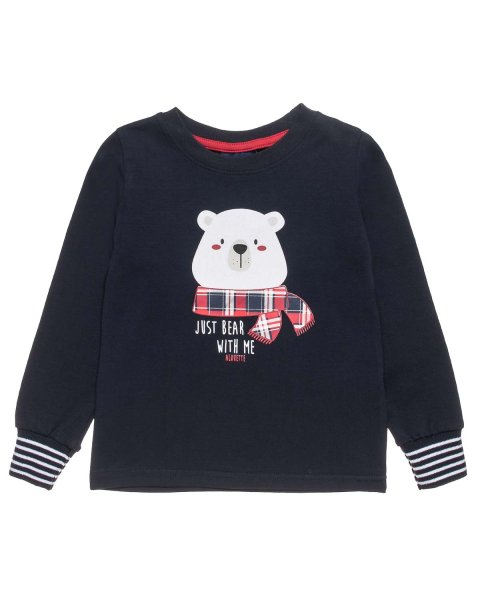 Long sleeve top with embossed design (12 months-5 years)