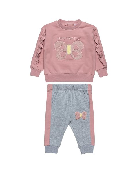 Set cotton fleece blend Tender Comforts with waffle texture (3 months-2 years)