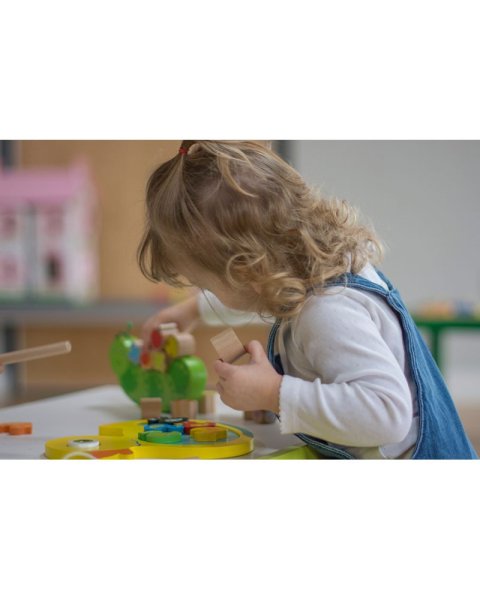 Toy Jumini from natural wood caterpillar balance (3+ years)