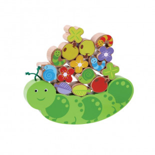 Toy Jumini from natural wood caterpillar balance (3+ years)