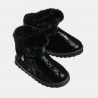 Boots with glossy effect and faux fur inside (Size 29-33)