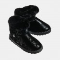   Boots with glossy effect and faux fur inside (Size 25-28)