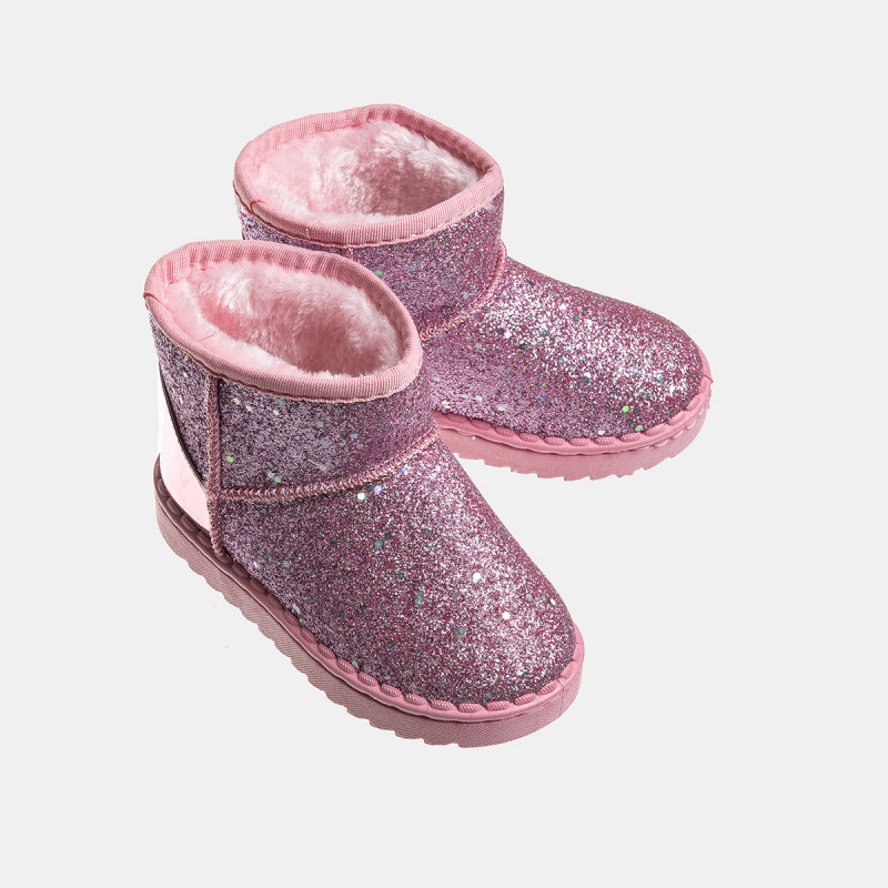 Boots with glitter and faux fur inside (Size 25-28)