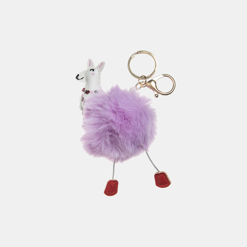 Keychain pom pon lama