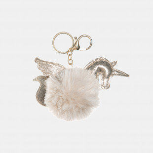 Keychain pom pon unicorn