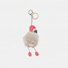 Keychain pom pon flamingo